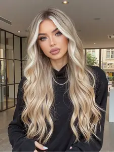 26inch Wig for Daily Wear, High-Quality Cosplay Wavy Synthetic Hairpiece, Synthetic Material Wigs Suitable for All Face Shapes, Charming & Fashionable Look
