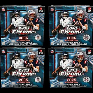 (4x) Topps Chrome Football Mega Break