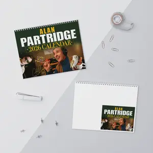 Alannn Partriiiidgeee Calendar, Aln Goorrdon Partriiidge 2026 Calendar, Funny Humor Motivational Calendar, Humorous Saying Gift