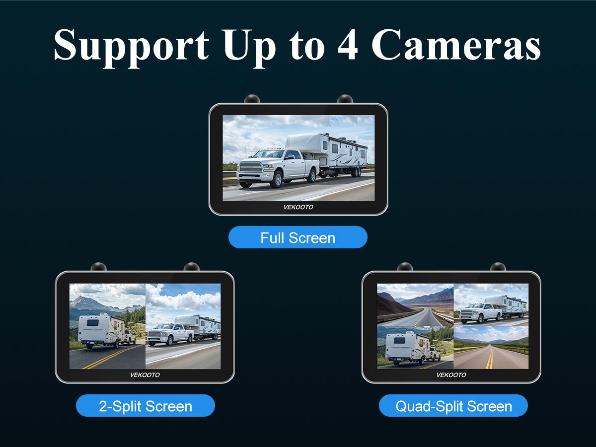 VEKOOTO VK7 Pro Magnetic Solar Wireless Backup Camera 7'' IPS Touchscreen Monitor IP69 Waterproof HD1080P No Wiring Rechargeable Camera for RV Trailer Camper Blind Spot Truck Automotive Backup Camera for Truck IR Night Vision farmer toolupgrade VEKOOTO VK7 Pro Magnetic Solar Wireless Backup Camera 7'' IPS Touchscreen Monitor IP69 Waterproof HD1080P No Wiring Rechargeable Camera for RV Trailer Camper Blind Spot Truck Automotive Backup Camera for Truck IR Night Vision farmer toolupgrade