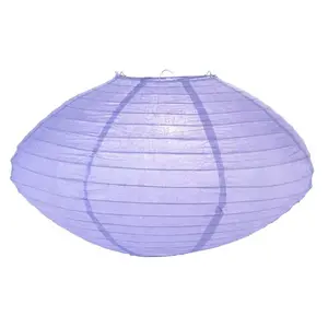 16" Lavender Saturn UFO Paper Lantern