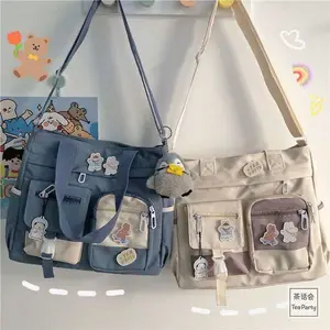Waterproof Canvas Women HandbagsShoulder Bags Nylon Ladies Tote MessengerBag Oxford Handbag Cross body Bags for GirlsSatchels