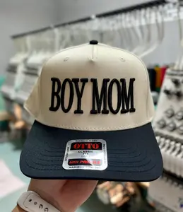 Boy Mom Embroidered Cap