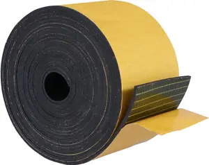 Adhesive Solid Neoprene Rubber Strips 1/8 (.125) inch Thick X 4 inch Wide X 10 , for DIY Weather Stripping,Gasket,Seal,Warehouse,Pads,Crafts,Flooring,Supports