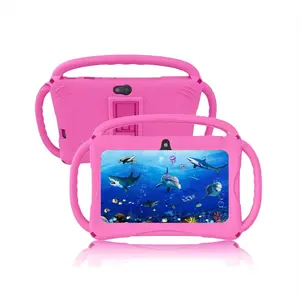 7 Inch Android 12 Tablet, 1 Count 2GB RAM 32GB ROM Tablet with Shockproof Case, Parental Control Tablet, Educational Learning Tablet for Boys & Girls