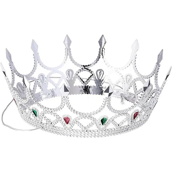 Silver Royal Queen Crown Costume Accessory