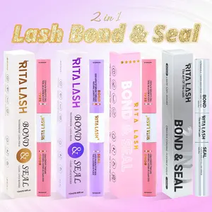 RITALASH Lash Bond and Seal Black Bond and Seal Lash Glue for DIY Eyelashes Lash Cluster Glue Mascara for Long Lasting WaterProof Lash Extension Black DIY Eyelash Extensions