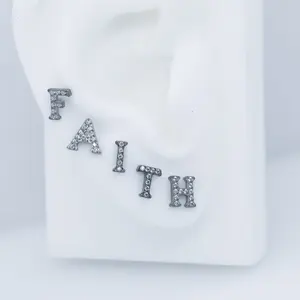 Tiny Gem Letters Labrets