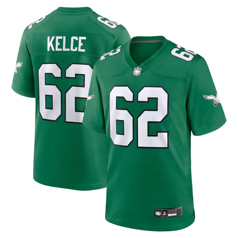 Men's Jason #62 American football jersey, stylish, comfortable and breathable, sports game jersey