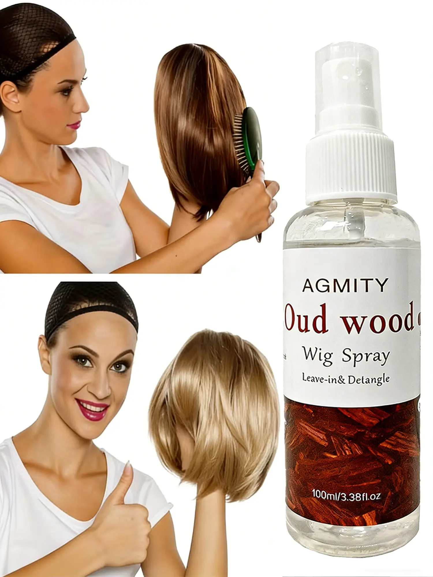 100ML/PC Ebony Rose Wig Care Spray & Detangler | Professional Care, Smooth Tangles, Moisturize & Easy to Comb