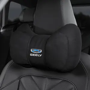 Car Headrest Neck Support Seat Lumbar Cushion Neck Pillow For Geely Atlas Coolray Emgrand X7 GT Tugella Preface Jingang ICON Boyue X6 X3 GS GL S1 X1 Okavango RADAR Jiaji GC9