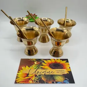Set of 5 Morteros por Oshun Ibu Kole. 2” inches each.