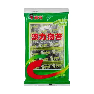 PO-LI Foods Roasted Seaweed Snacks - Classic Childhood Crispy Nori Strips, 11.2g