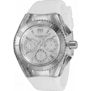 Technomarine Women's TM-120033 Cruise Star Quartz Chronograph Silver Dial Watch