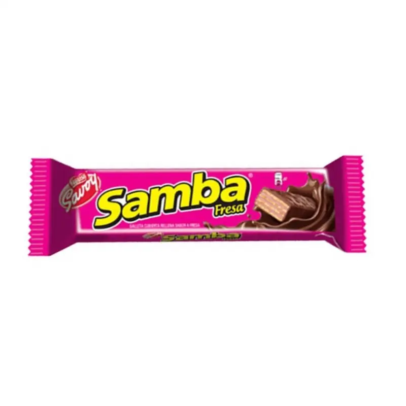 SAMBA Strawberry 16(20x32g) chocolate peque