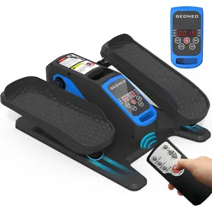 Under Desk Elliptical Machine, Electric Ellipse Leg Exerciser for Senior, Quiet and Compact Electric Seated Pedal Exerciser for Home with Display Monitor, Remote Control and 12 Adjustable Speeds