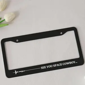 License Plate Frame,See You Space Cowboy,Car Accessory,Custom Car Tag Frame,Swordfish Car Accessory, Gift for Anime Fans & Car Enthusiasts
