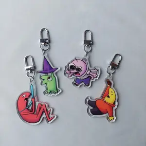Dangling friends || smiling friends acrylic keychains Durable, And Perfect For Bags, Keys, Or Gifts.