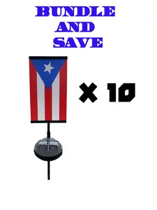 Puerto Rico Flag x 10 "El Pito de Coqui" Echo Essence Flag