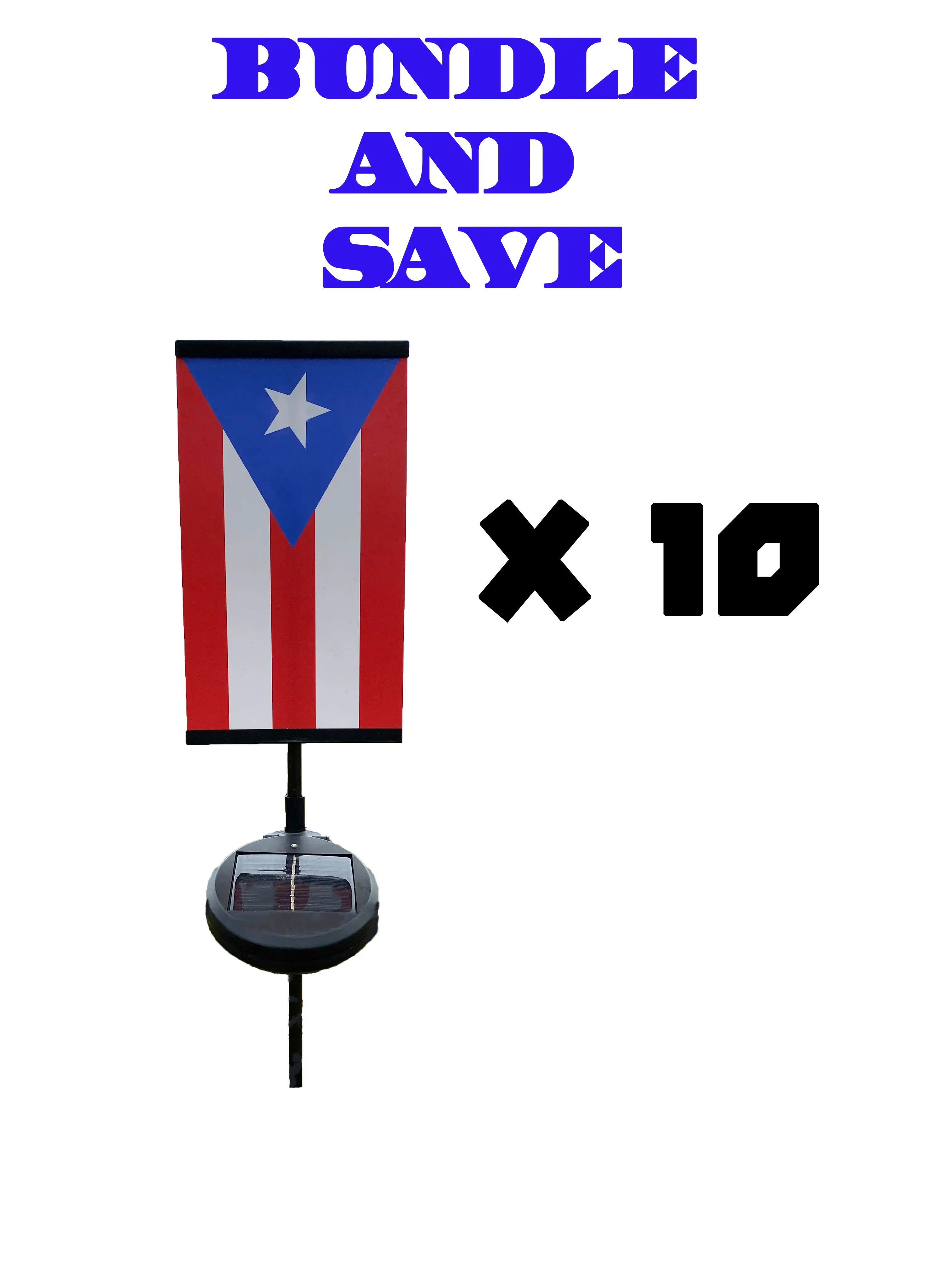 Puerto Rico Flag x 10 "El Pito de Coqui" Echo Essence Flag