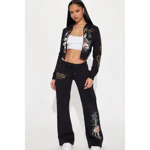 Ed Hardy Swallow Bird Sweatpant - Black O