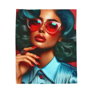 Retro Chic Revival- Plush Blanket