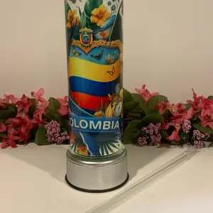 Colombia 20oz Tumbler Cup - Decorative Design with "COLOMBIA" Text, Ideal for Beverages - Bottle, Drinkware