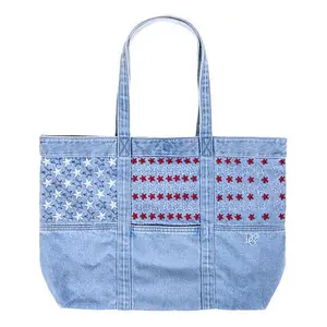 DG2 by Diane Gilman Americana Embroidered Denim Tote Bag