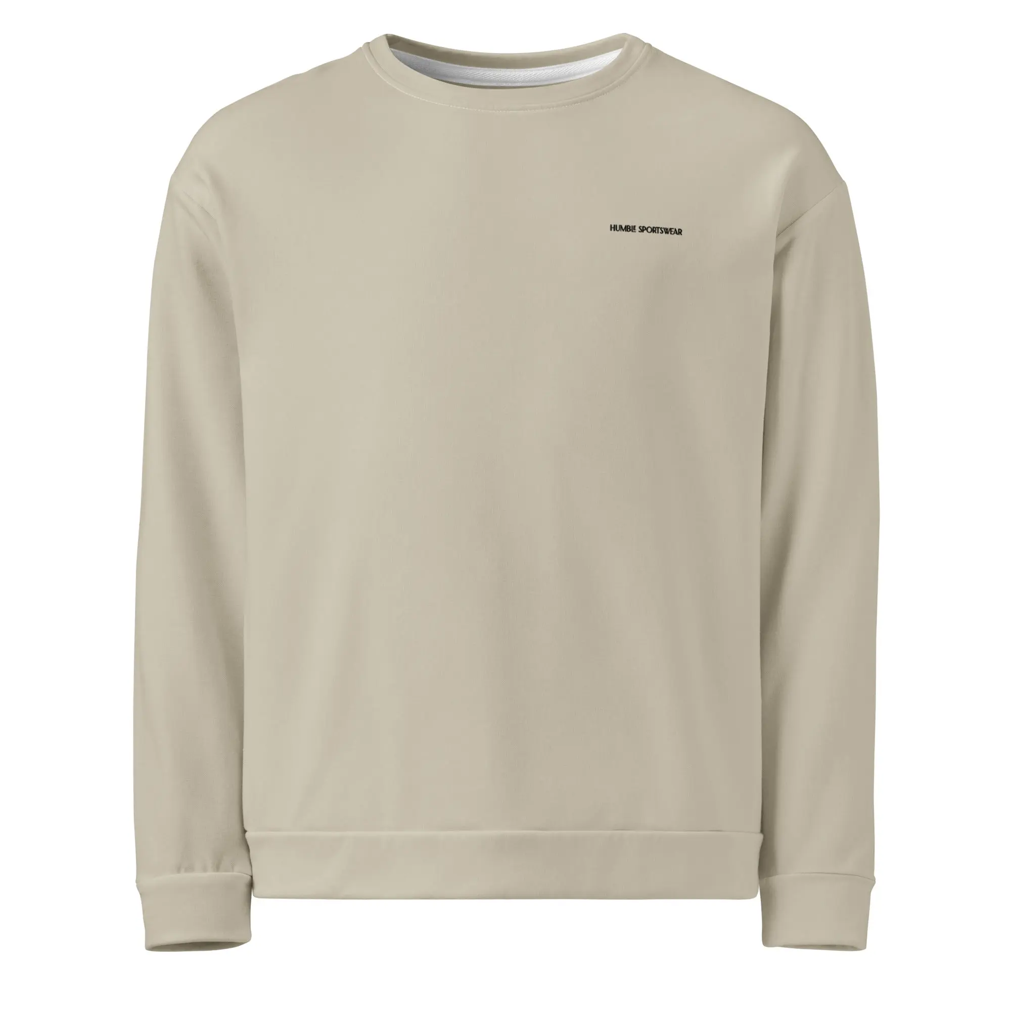 Humble Sportswear™ Sand Brown Recycled Sweatshirt Menswear Soft Fabric Fleece Sweaters Man Tops