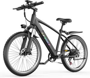 EVOKUN F28 Electric Bike for Adults, 1500W Motor, 26" Tires, 25MPH Electric Mountain Bike, 48V 15AH Removable Battery, 7-Speed with Front Suspension, UL2849