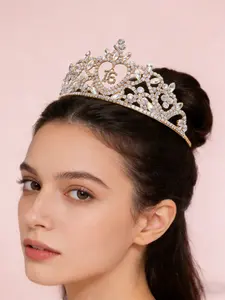 1 PC New Birthday Happy 15th 16th Heart Rhinestone Tiaras Party Celebration Birthday Full Diamond Crown
