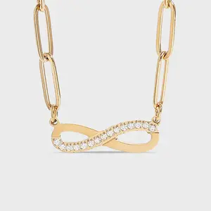Paperclip Infinity Necklace