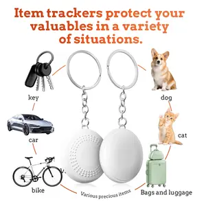 2pcs Keychain Item Tracker, Global Positioning, Anti-Loss Device, Supports Apple Find My (iOS Only), Suitable for Keys, Pet Collars, Luggage