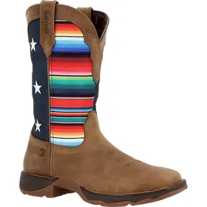 Durango Women's Multi Color American Flag Square Toe Boots DRD0435