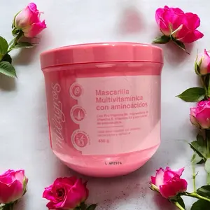 Milagros Mascarilla Multivitaminas Capilar 450ML - Multivitamin B5, Vitamin E & Vitamin B3 for Hair Renewal, Anti-Dandruff & Frizz Support