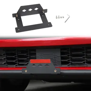 For 2024+ Ford Mustang Front License Plate Frame Metal Tag Holder Bumper Mount