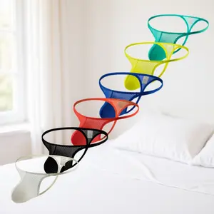 Men's Nylon Thong Underwear Breathable Low Rise G-string Panties – Soft, Sexy T-Back with Supportive Pouch,  Available in different colors, Menswear, Plain, Big Surprise, Fast Shipping Seller, Trusted US Seller, USA-based, 24/7 Customer Support