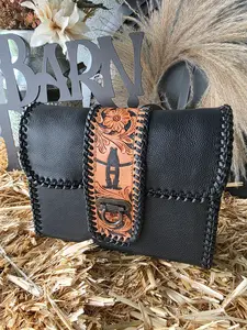 Houston Live Stock And Rodeo Leather Bag