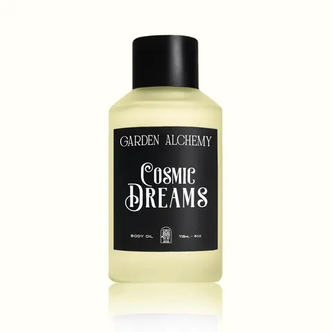 Garden Alchemy Cosmic Dreams Magnesium Body Oil - Lavender Scented Blend for Calming & Soothing Aroma Experience with Lemon Bergamot & French Lavender Notes