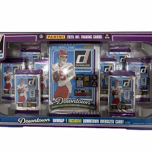 2025  Donruss Football Sealed Bundle Box (1 Oversized Downtown Card And 8 Packs Per Box)