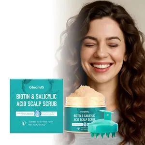 Salicylic Acid Scalp Exfoliating Cream, Gentle Scalp Care Cleansing, Suitable for Dandruff, Scalp Buildup, Itchy Scalp, Oily Hair, Dry Scalp, 100G/3.53OZ