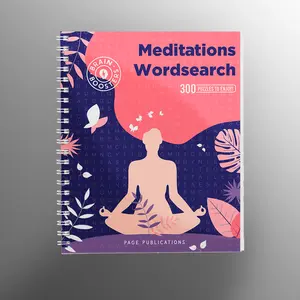 Zen Theme Word Search Puzzles Book - Spiral-Bound Lay-Flat Bind, 300 Puzzles for Nature Serenity Enthusiasts, Boosts Concentration, Centering, Cognitive Wellness, Mental Clarity, Relaxation, Stress Relief