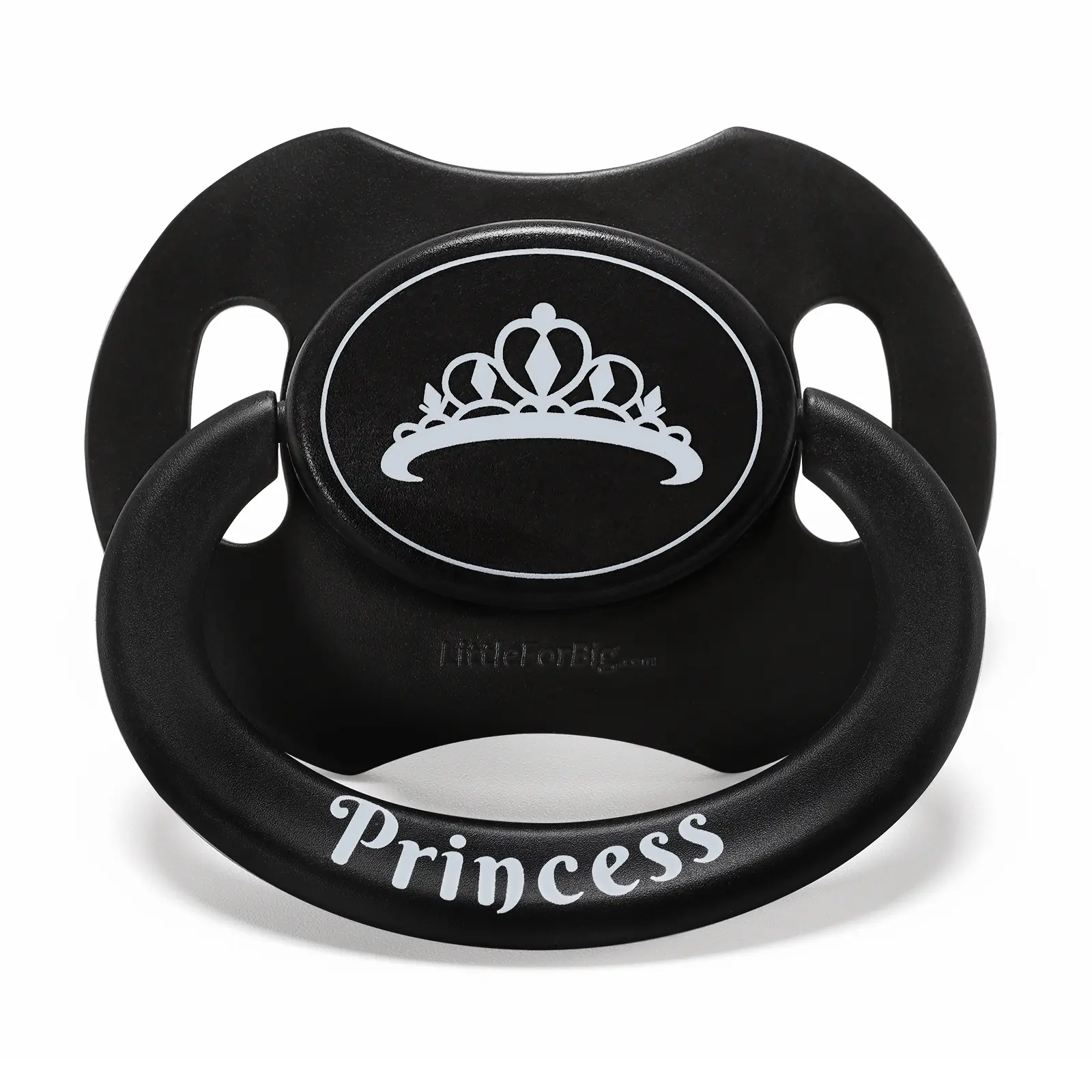 LittleForBig Bigshield Generation-II Large Sized "Princess" Crown Printed Pacifier,Removable Components,Lifestyle Accessory,DIY Collectible