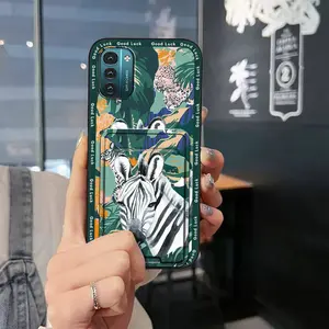 Card bag Anti-knock Phone Case For Nokia G11/G21 Durable Full wrap Soft case TPU Cover Cute Shockproof Graffiti Card slot Card sleeve Dirt-resistant Waterproof Back Cover Cartoon