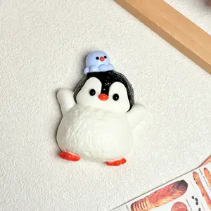 【Buy 3 get 1 free】Octopus Penguin Figure tabba squishies kidstoysFood-Grade Silicone Slow-Rising Rebound Squishy Fidget Toys for Stress Relief - Soft Squeeze Toys with Thick Creamy Slime Texture, Handmade Non-Toxic Sensory Toys