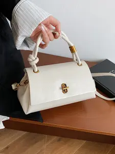 2025 Fashion New Style Retro Trendy Niche Minimalist Casual Stylish Armpit Bag, Small Square PU Leather Handbag for Women - Versatile for Single Shoulder Crossbody Carry