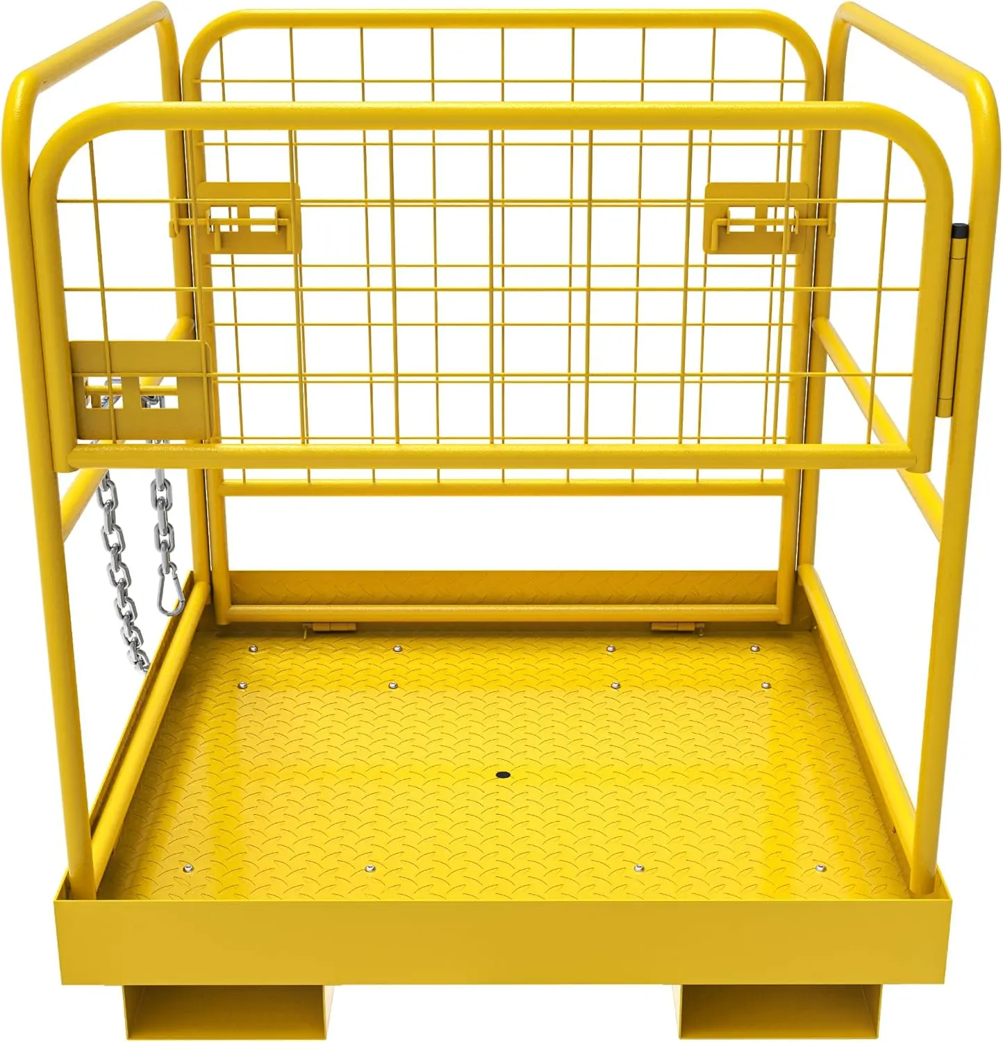 OEDRO 36 "x36 Forklift Safety Cage, 1200lbs Forklift Man Basket Work Platform, Heavy Duty Collapsible Lift Cage for Most Aerial Jobs