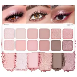 Light Pink Purple Eyeshadow Palette, Long-Lasting, and Highly Pigmented. Elevate Your Eye Makeup– Unleash Your Unique Style (07#)