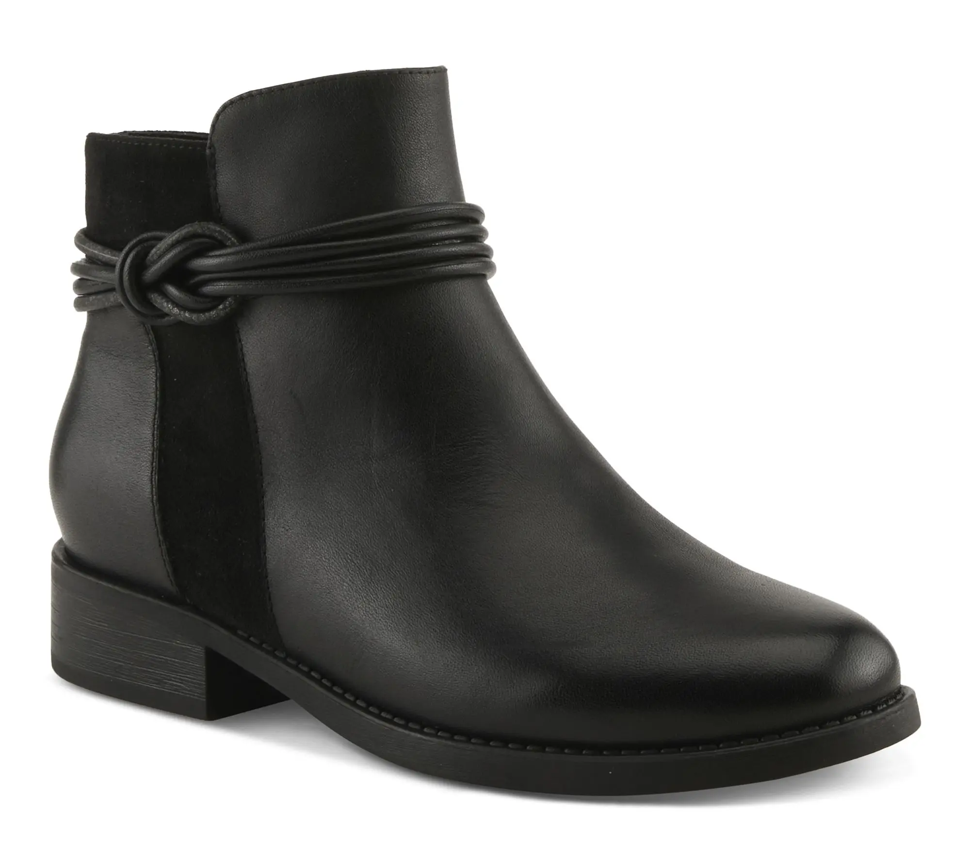 Spring Step Leather Booties - Ornela