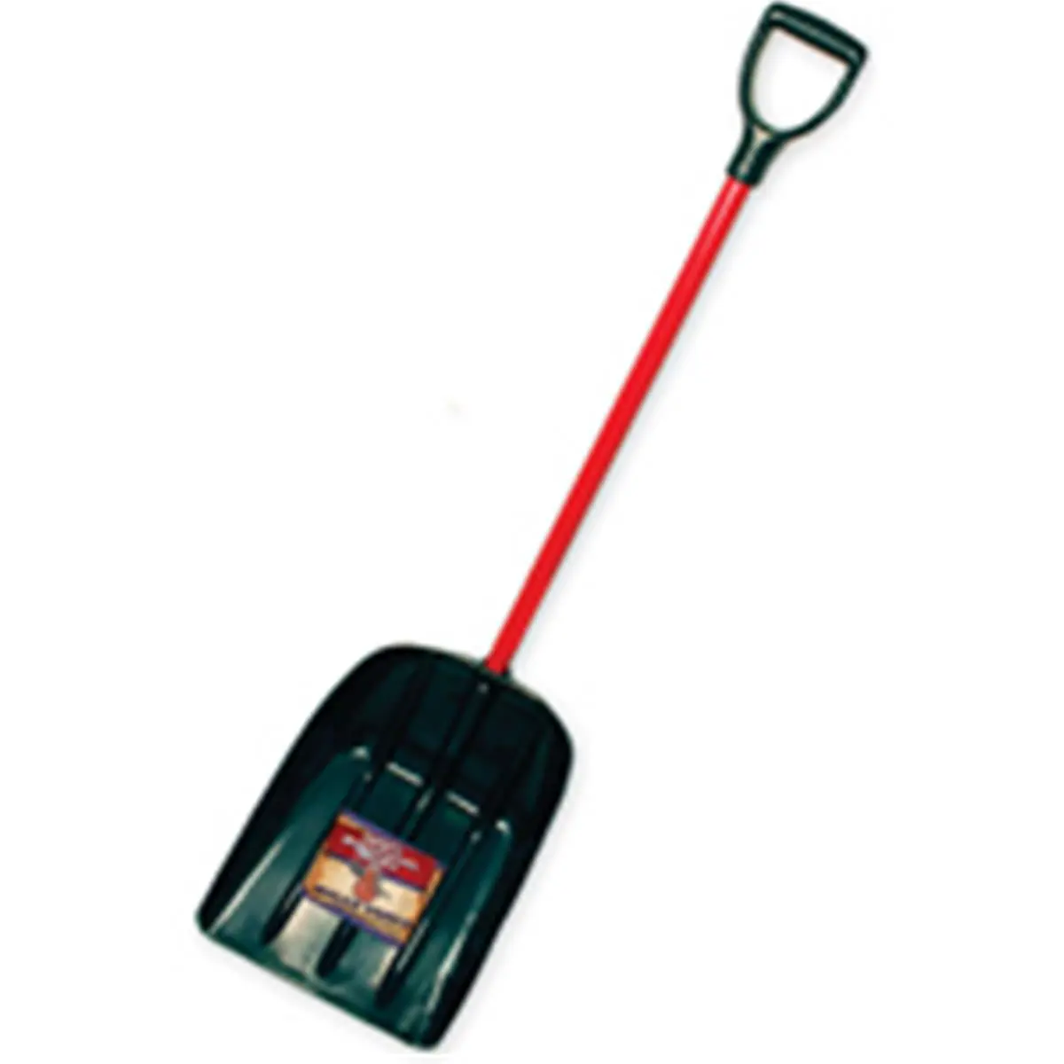 Bully Tools 7774581 Poly Mulch And Snow Scoop, Fiberglass D-Handle Grip Garden Spade Shovel, Poly Scoop